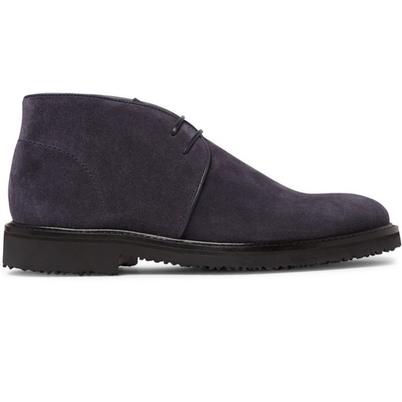 Ermenegildo Zegna Navy Suede Chukka Boot - Picture 4 of 16